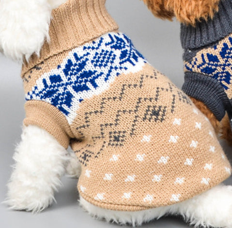 Cozy Knitted Sweater for Small Dogs